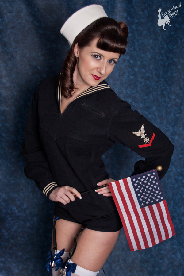 Female model photo shoot of SurrenderedSouls PinUps and Jessica Dianne  in Studio