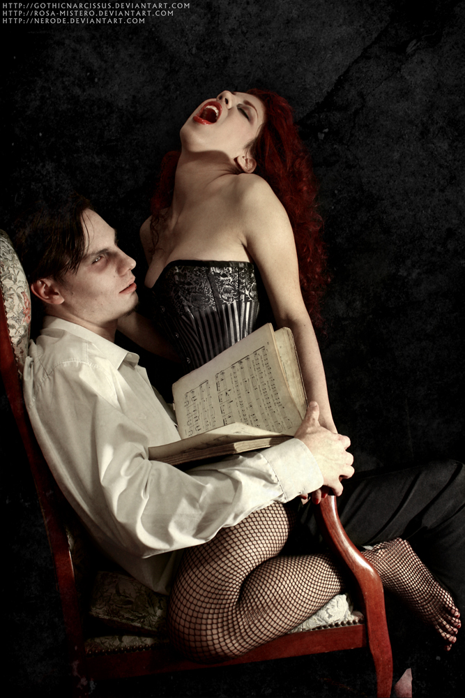 Male and Female model photo shoot of GothicNarcissus and Briar_Rose in Turin, Italy