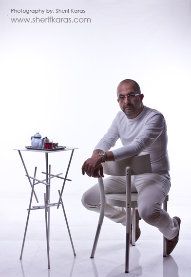 Male model photo shoot of Sherif Karas in Studio