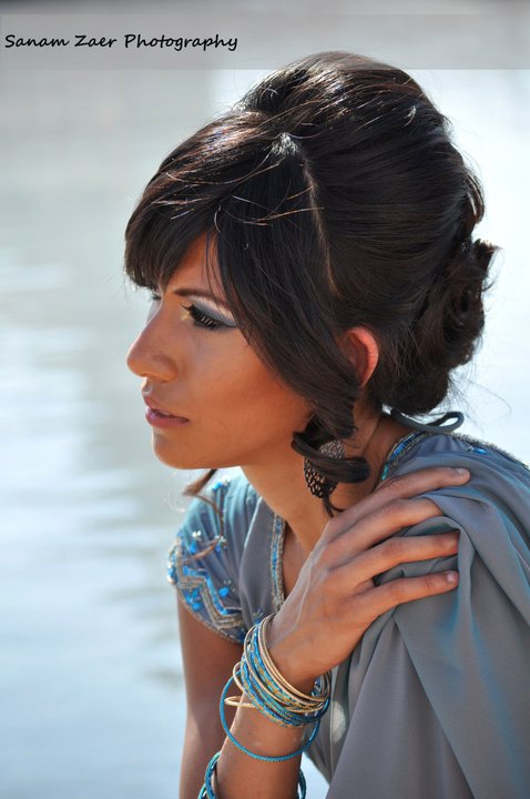 Female model photo shoot of Sanam Zaer Photography in Shri Swaminarayan Mandir in Stafford, TX, makeup by Shea Michael