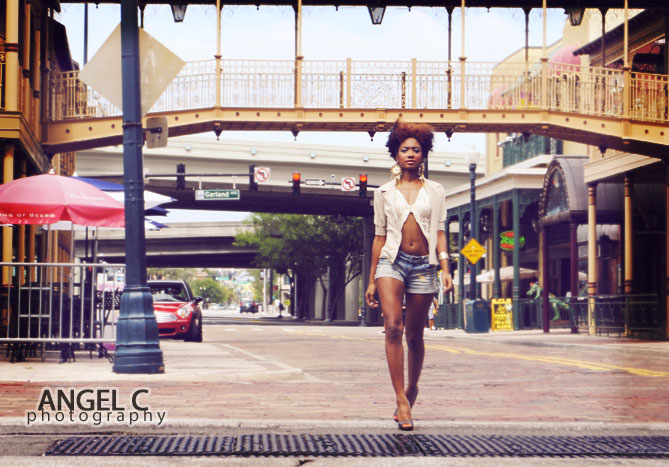 Male and Female model photo shoot of Angel Centeno and Good bye in Downtown Orlando, makeup by Bookoflooks by Courtney