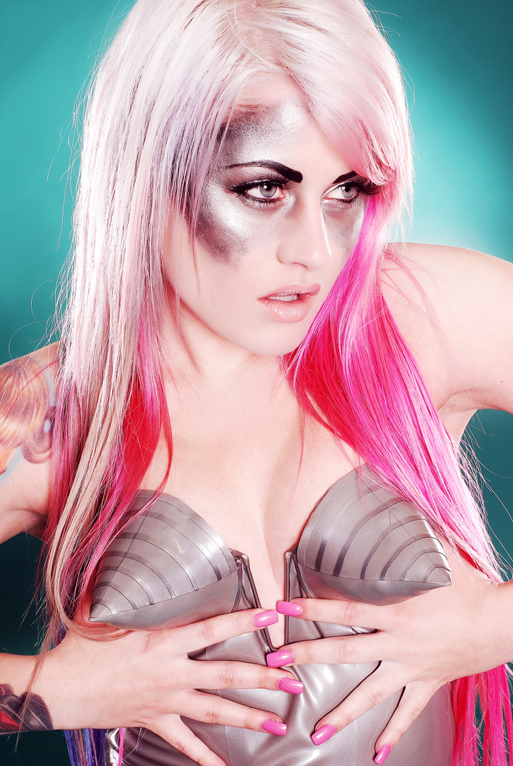 Female model photo shoot of Planet Kosmo and Kelly Eden by Danger Ninja in MUA Need your Info!