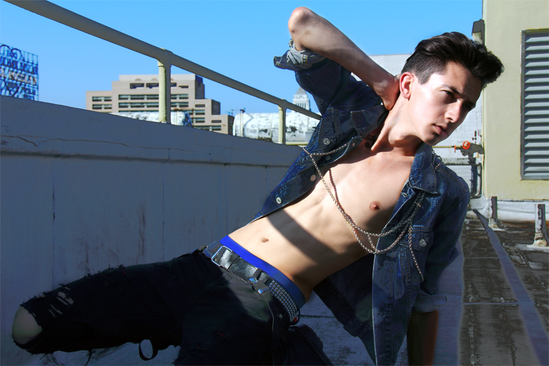 Male model photo shoot of CallinoisArt and drew plastic in LA