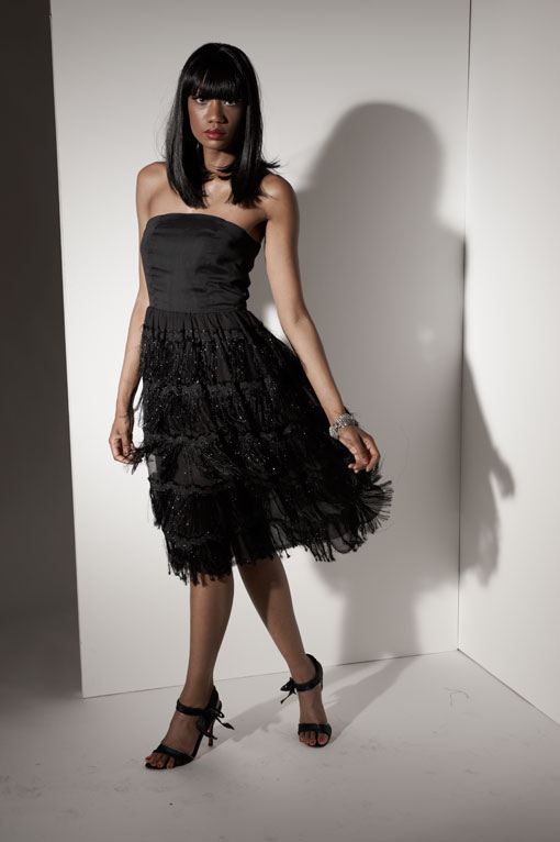 Female model photo shoot of Swank Custom Wardrober