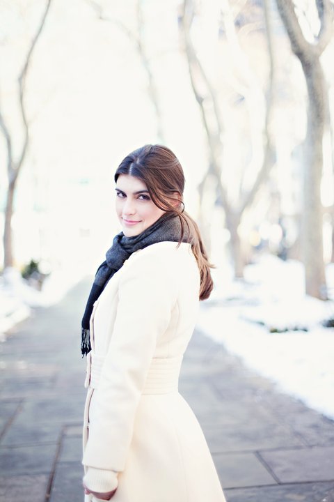Female model photo shoot of amethystmarzipan in Bryant Park