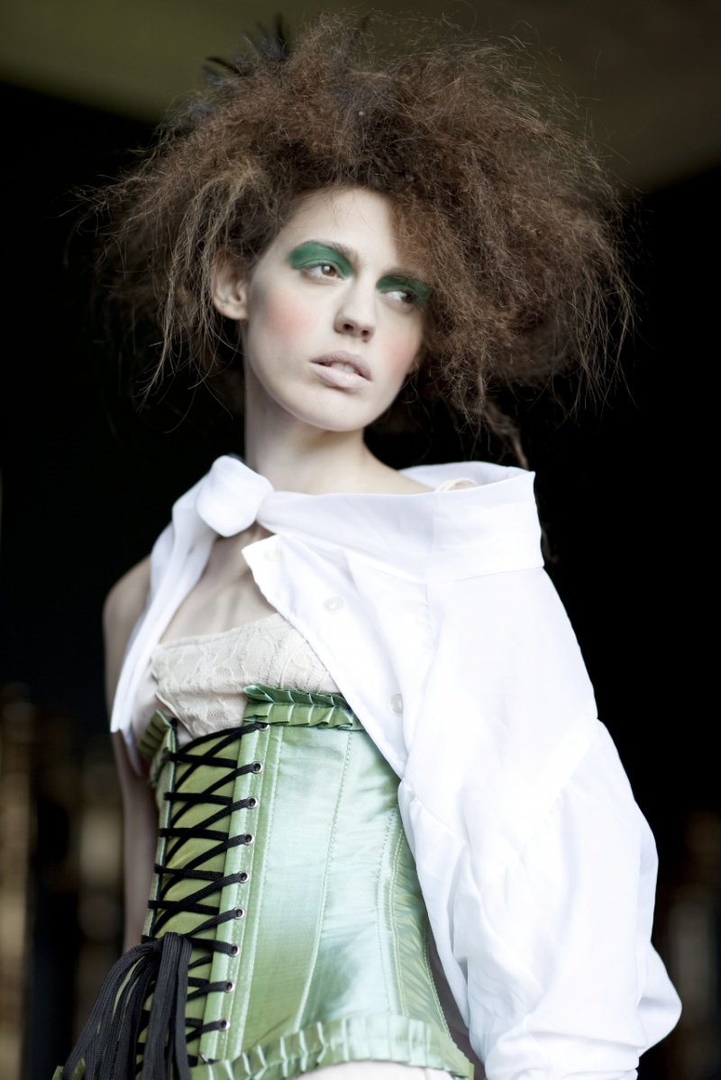 Female model photo shoot of Kaki Styling by Xanthe Hutchinson