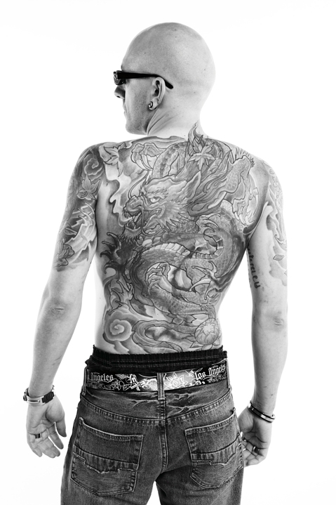 Male model photo shoot of Tattoomodel
