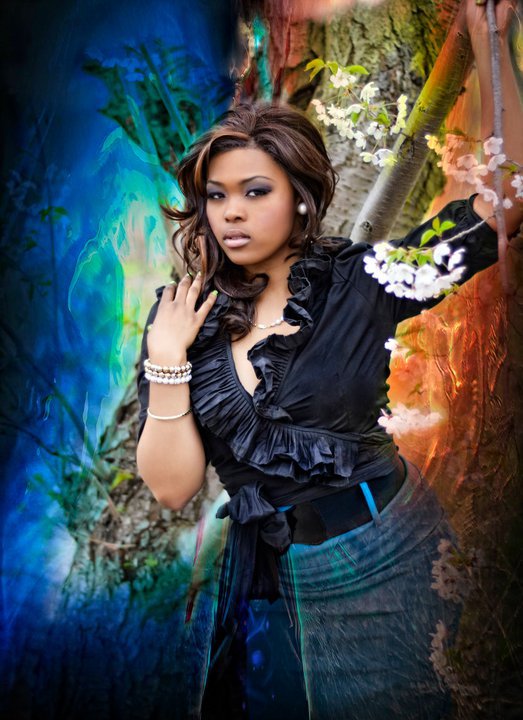 Female model photo shoot of Saichyea by Divine Edge Imaging, hair styled by mila chic