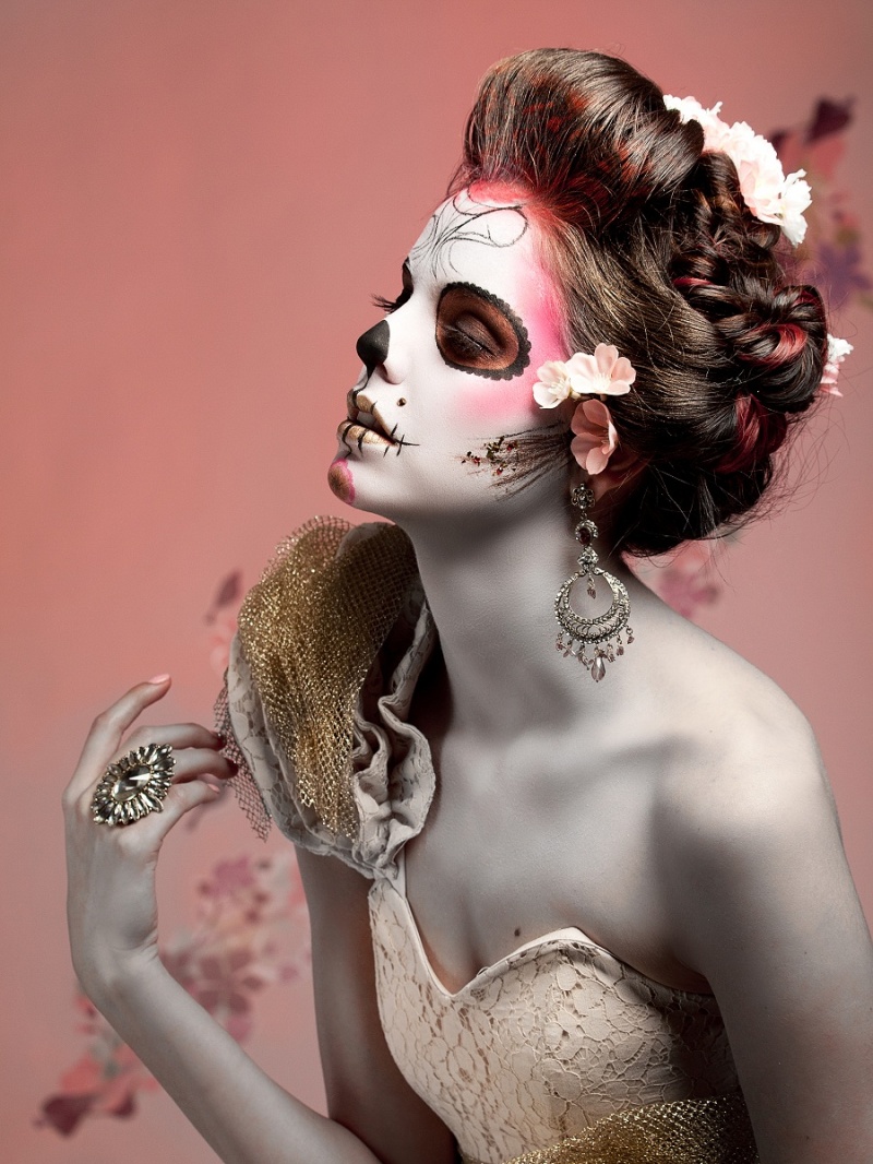 Female model photo shoot of Rhi_Yee by Lloyd K Barnes, makeup by JennyV Make up