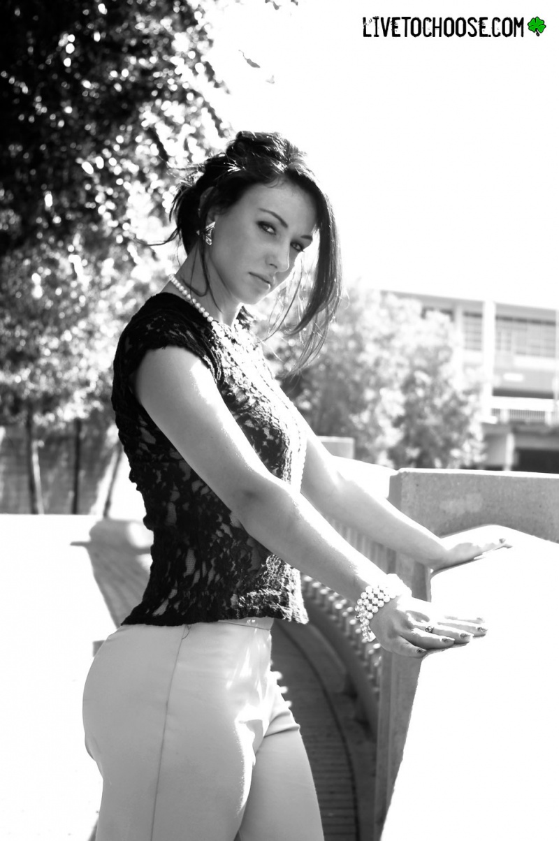 Female model photo shoot of Shailey Boaz in downtown houston