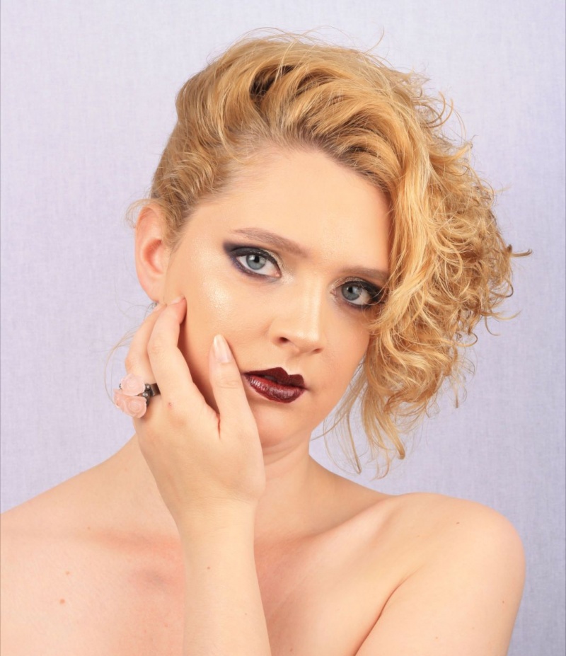 Female model photo shoot of mkpromakeup in London