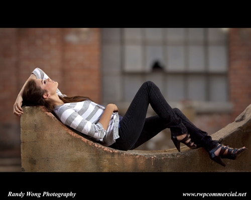 Male model photo shoot of Randy Wong in Old Sugar Mill Clarksburg CA