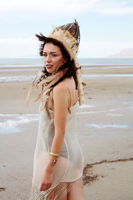 Female model photo shoot of Lauren A Fisher in Great Salt Lake