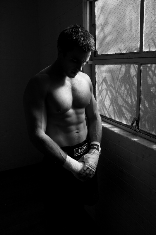 Male model photo shoot of Boss Level Media in Brisbane Boxing Gym - Brisbane