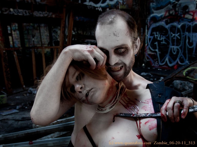 Female and Male model photo shoot of Zombicide and Paddington by quantafoto in Richmond, CA