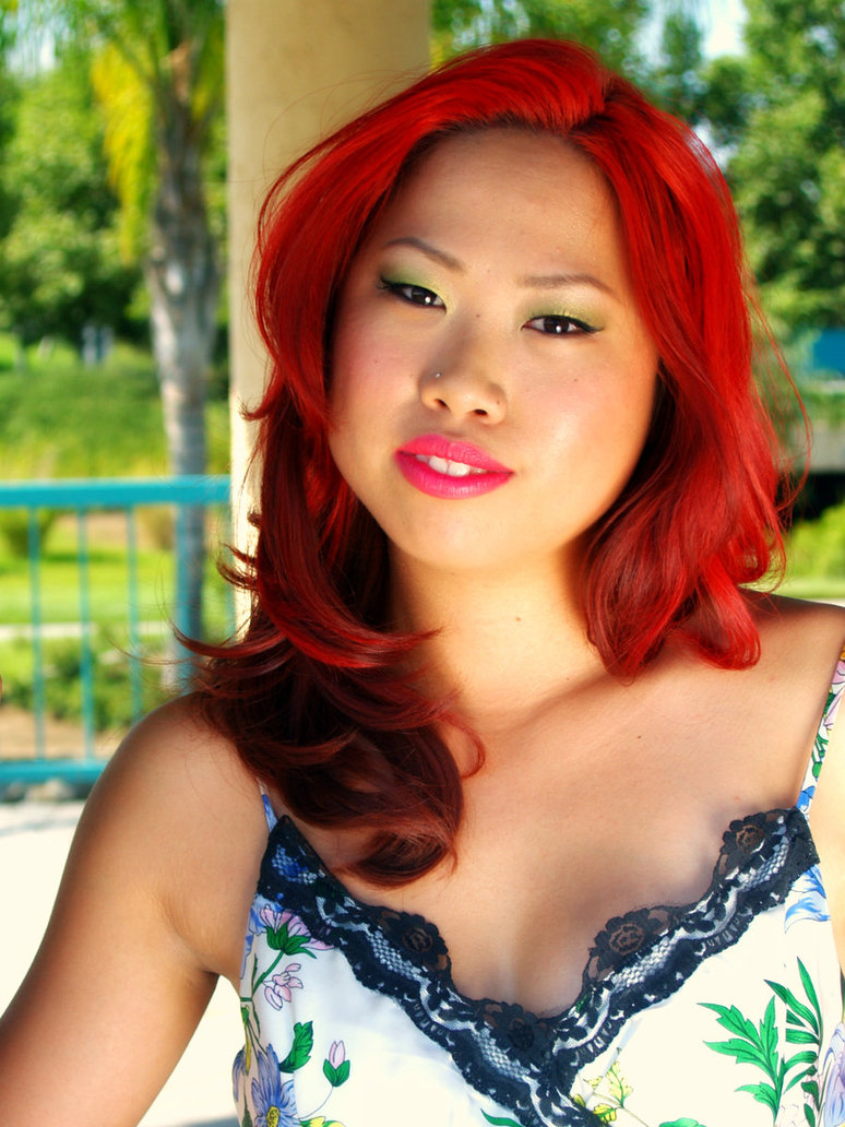Female model photo shoot of Ray Toguchi in Menifee, CA, makeup by KimStewart MUA