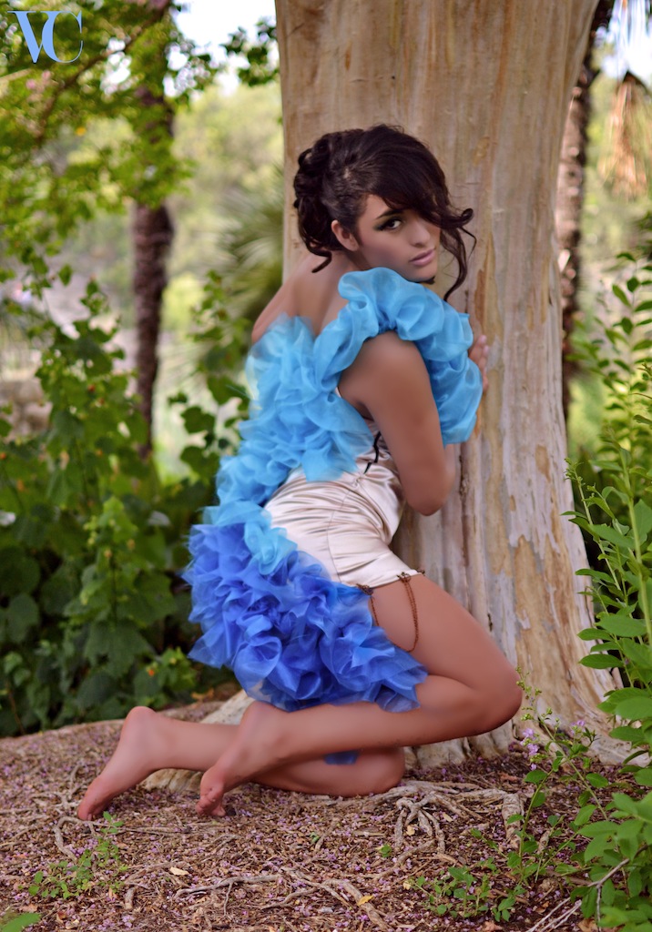 Female model photo shoot of Ashel Patrel Designs in Japanese Tea Garden San Antonio Texas