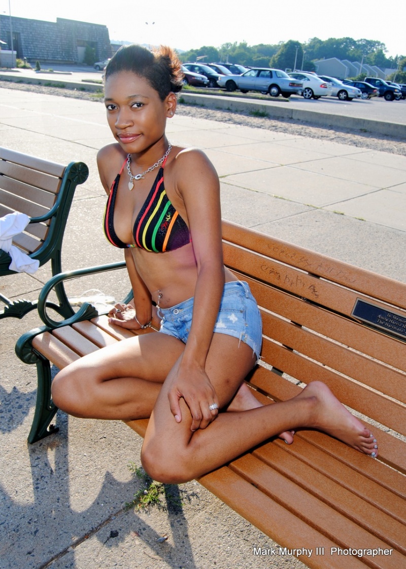 Female model photo shoot of Lenisha Saunders by Mark Murphy III in West Haven Beach