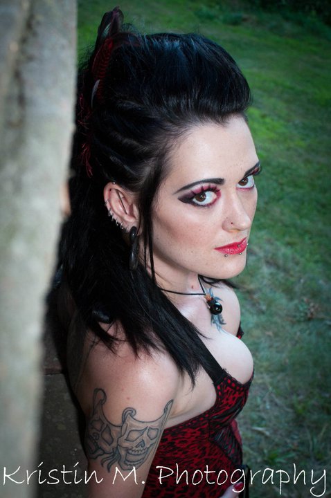 Female model photo shoot of CreepyCrazySexKitten in Mt Hope Cemetery