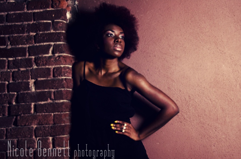 Female model photo shoot of Ernesta Jean  by NicoleBennett in pittsburgh, makeup by Jessica Dowd