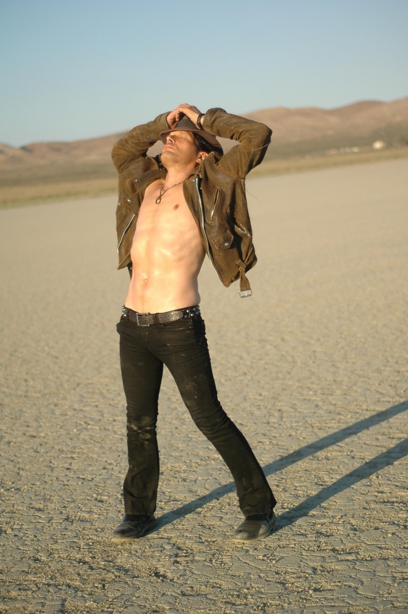Male model photo shoot of Tom Demar in El Mirage dry lake bed, CA USA