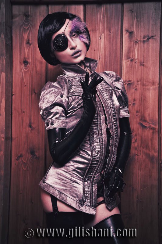 Female model photo shoot of Lisa Vandalism by Gili Shani, wardrobe styled by degenerotika