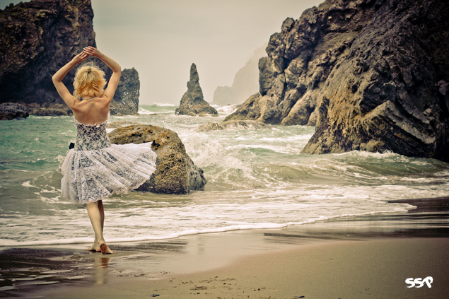Female model photo shoot of Soul Shine by Kai Mana in Oregon Coast (Secret Beach)