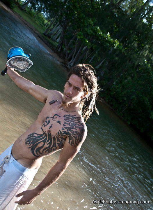 Male model photo shoot of Byron Lamakuokanoeau by GLIDEPHOTOS in Kahana Oahu
