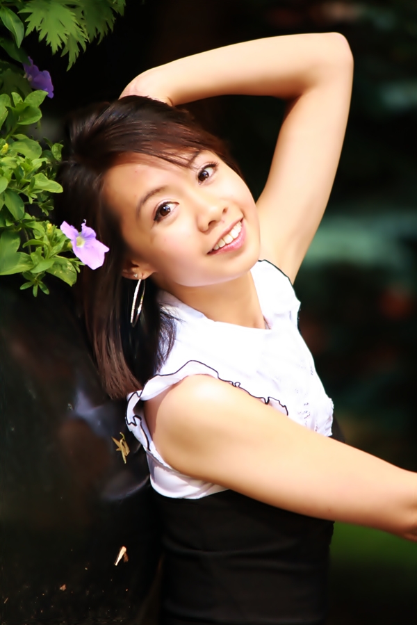 Female model photo shoot of Anica Dang by Moonfire Photography