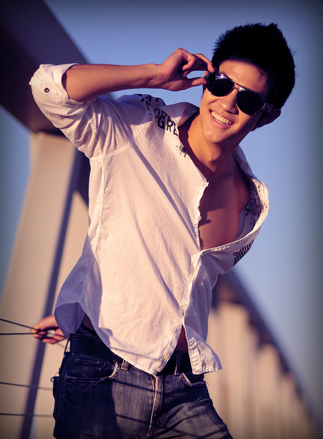 Male model photo shoot of Ryan Tsang in Huntington Beach, CA