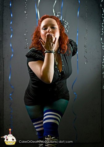 Female model photo shoot of GeekySock by cakeordeathproductions in Nashville, TN