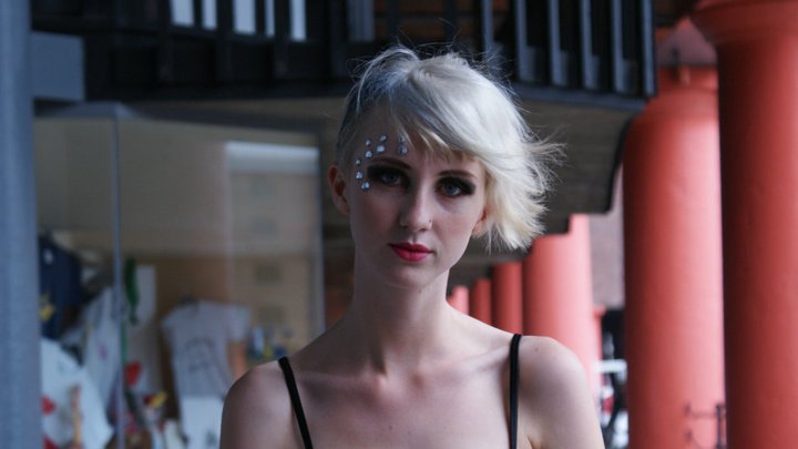 Female model photo shoot of Shell Keeley in Liverpool Albert Dock