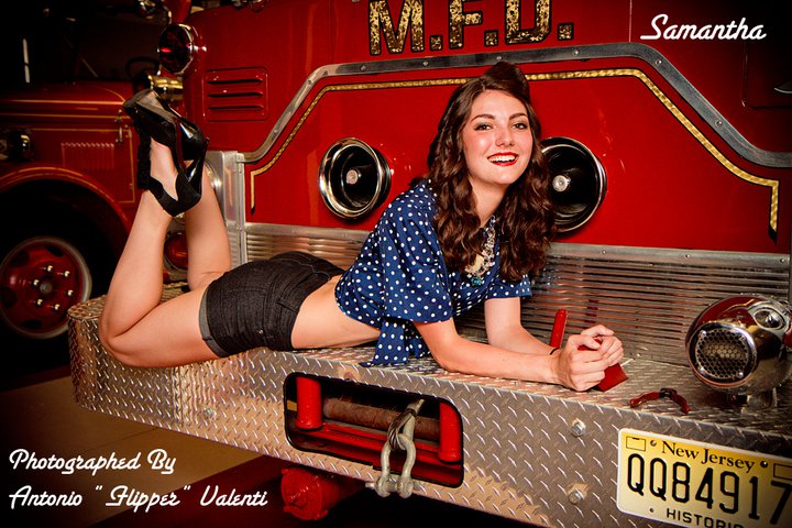 Female model photo shoot of Sabrina Cambridge in North Haledon Fire House