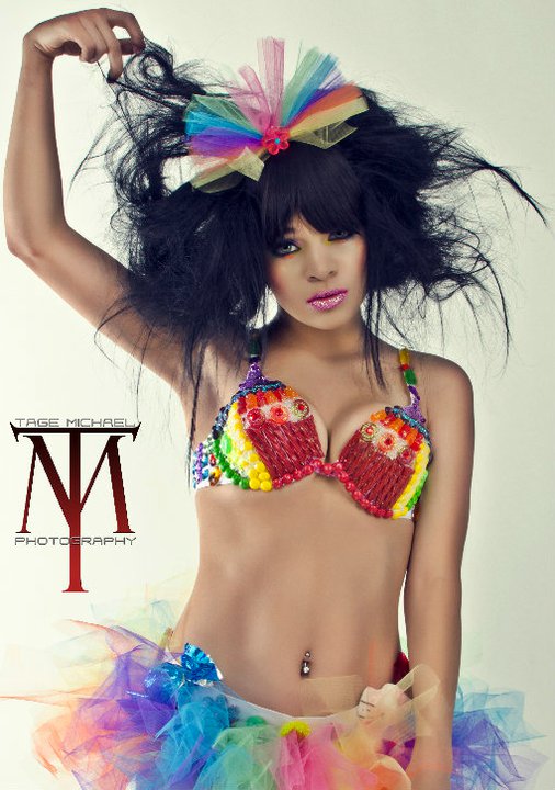 Female model photo shoot of Leelah Merai Designs