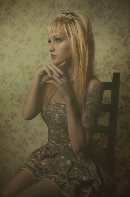 Female model photo shoot of Hallek by Rick Craft