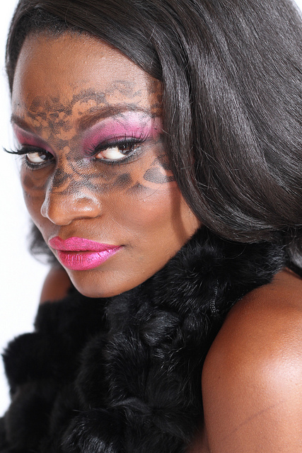 Female model photo shoot of Cali Towles by Nikki Nickerson, makeup by FAB2GO Makeup Artistry
