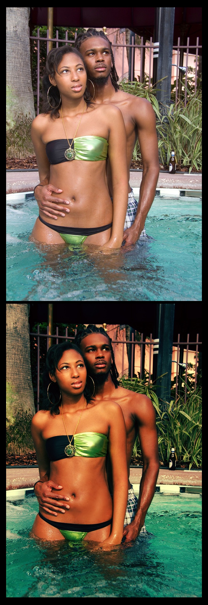 Female and Male model photo shoot of Baconized Edits, Dia Nyota and J Dillard by Speakingofwhich 
