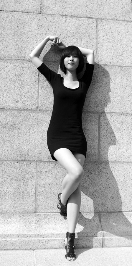Female model photo shoot of Bettyy Wang in Central Memorial Park, Calgary