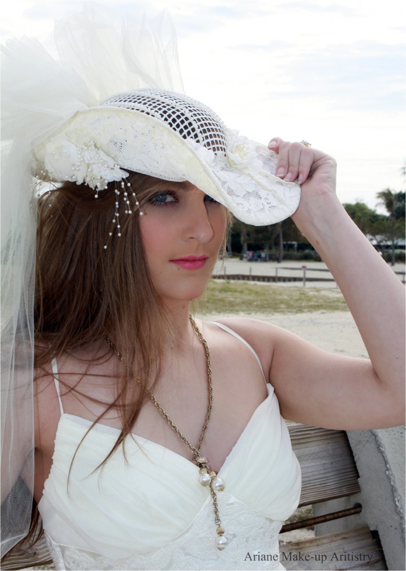 Female model photo shoot of Ariane Make-up Artistry in Jupiter, FL.