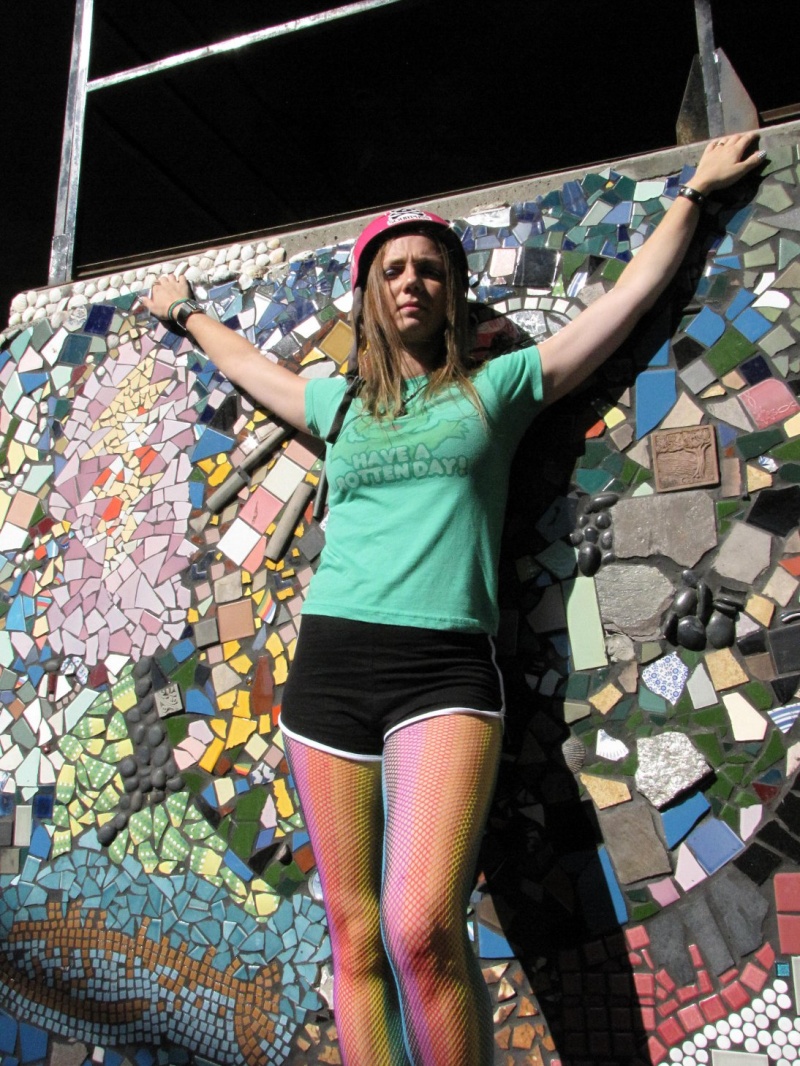 Female model photo shoot of Rose Margaret in Channel St. Skate Park San Pedro