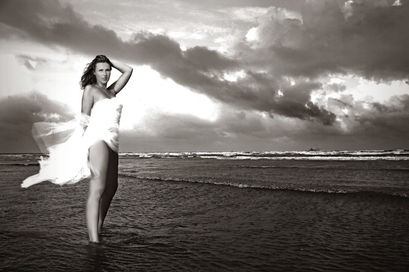 Female model photo shoot of Kirby Milian in Surfside, TX