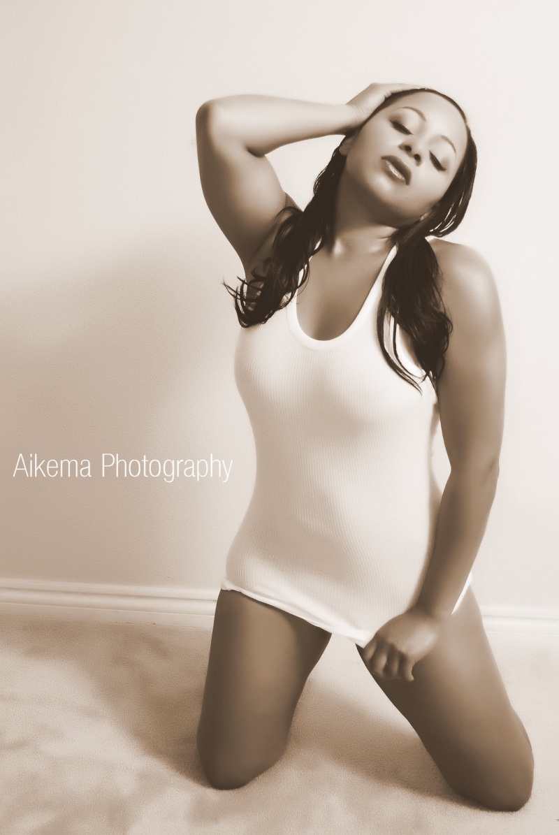Female model photo shoot of Juliana V by HCarter Photography in Studio