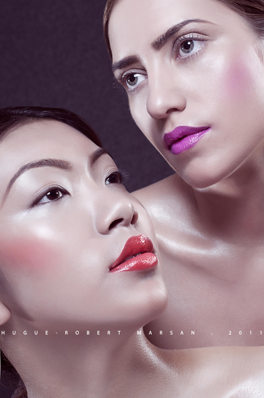 Male and Female model photo shoot of HRMarsan Photography, Ava Rivas- Lee  and Lara Zaki, makeup by Chez Akuri Makeup Desig