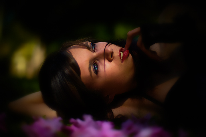 Female model photo shoot of sharna lewis in queens garden