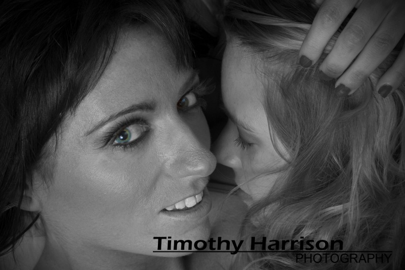 Male and Female model photo shoot of TimHarrisonPhotography, Susie Elizabeth and hayleyjayne in Studio