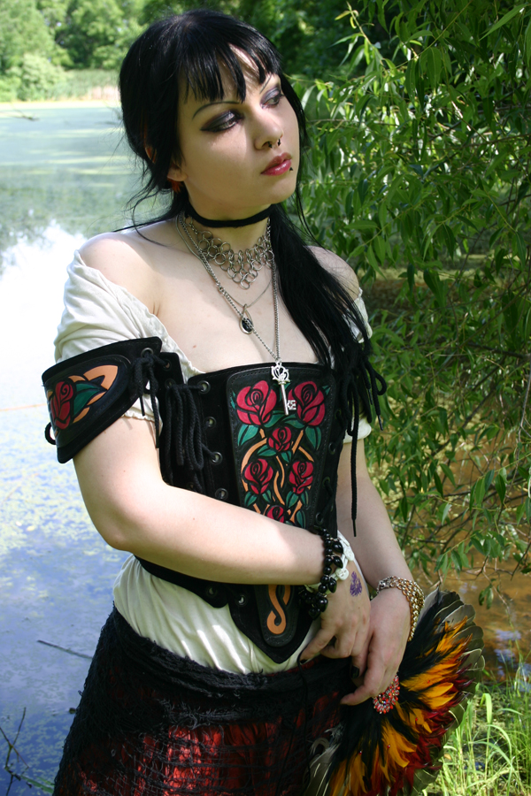 Female model photo shoot of Rose Noir in The Bristol Renaissance Faire