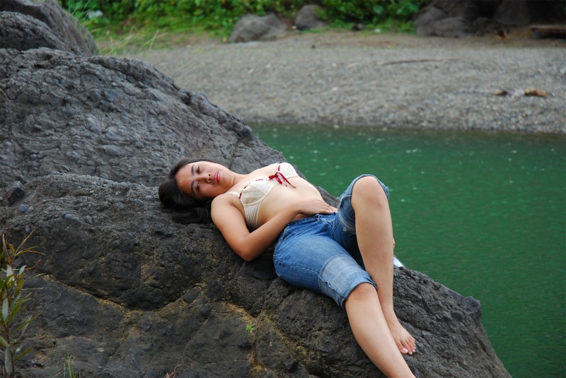 Female model photo shoot of Georgia Hoffman in Norzagaray, Bulacan. Philippines