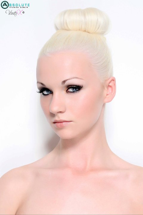 Female model photo shoot of Aishling Clarke Makeup in Vanity X Makeup Swords