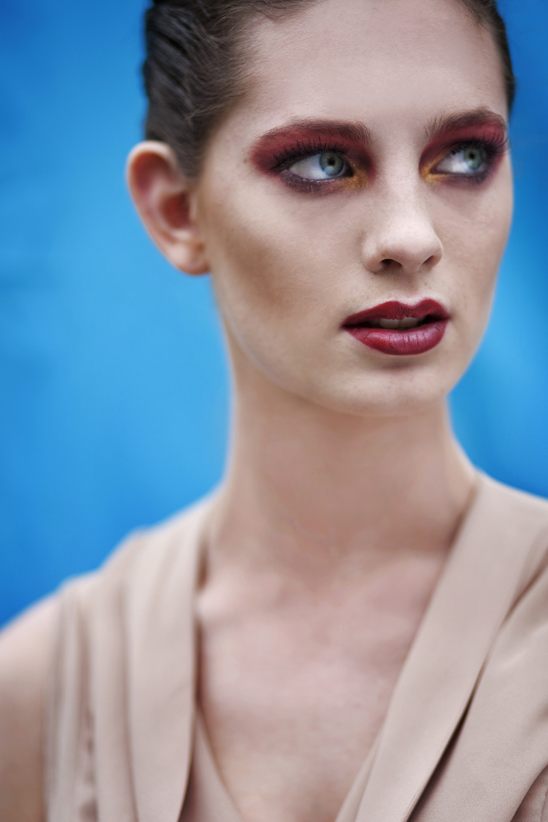 Female model photo shoot of Maiken Woll Eide in Dublin, makeup by Ciara Make-Up
