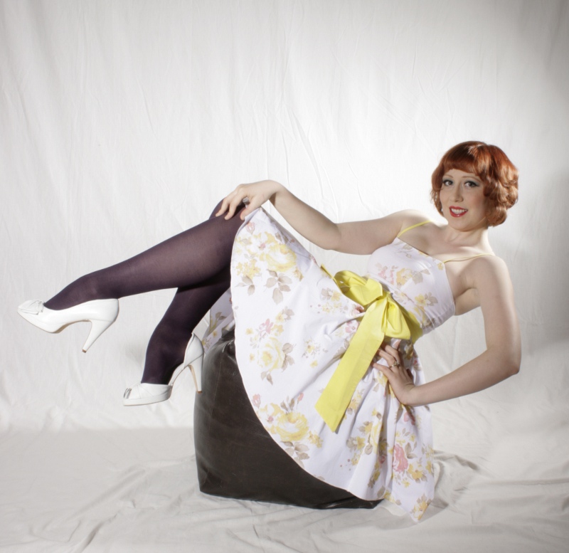 Female model photo shoot of LyubaV, wardrobe styled by Strawberry Kimono